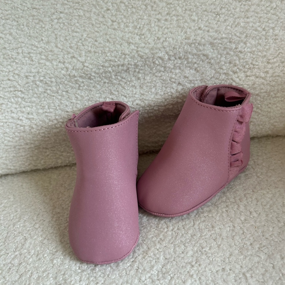 Pink Ruffle Kids Shoes